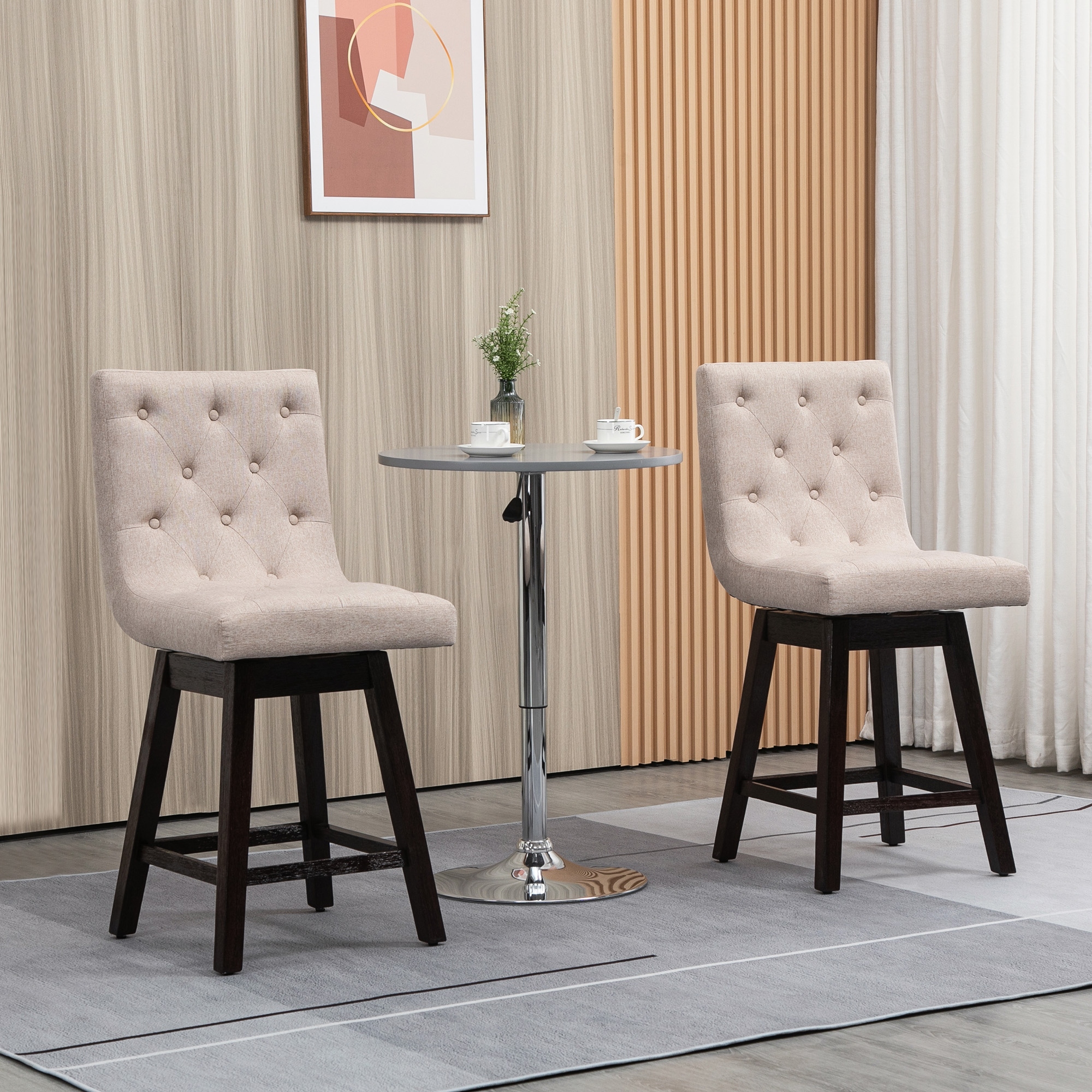 Breakfast bar stools grey fabric sales