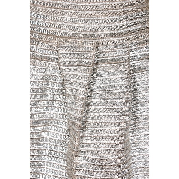 silver metallic skirt xs