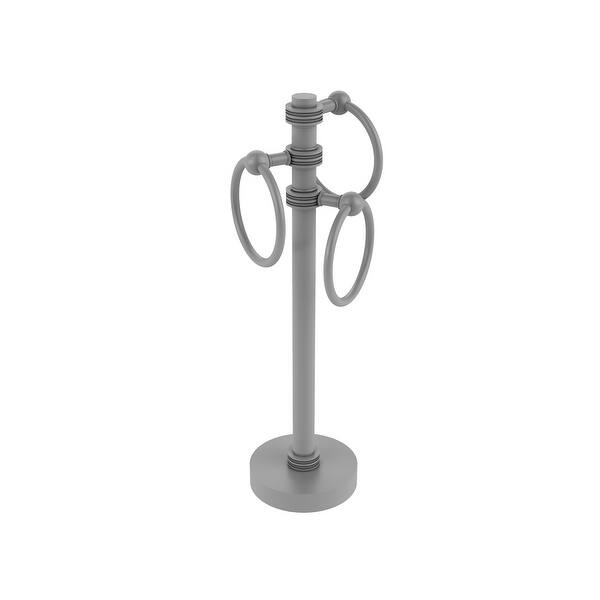 Shop Allied Brass Vanity Top 3 Towel Ring Guest Towel Holder With Dotted Accents Overstock 28238839