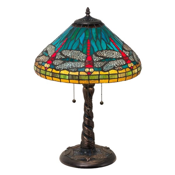 Shop 21 Inch H Tiffany Dragonfly W/ Twisted Fly Mosaic ...