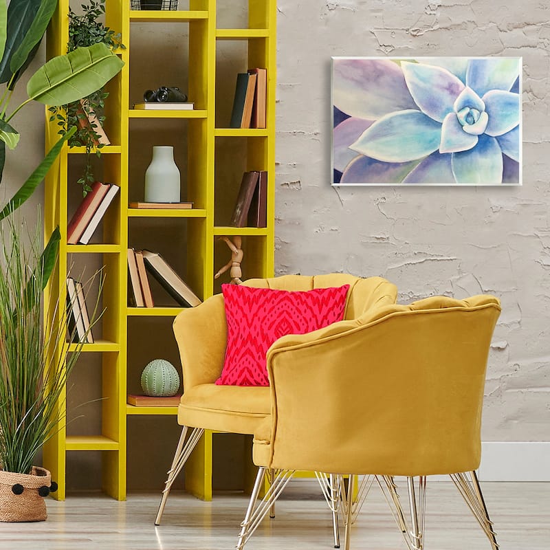 Stupell Cool Toned Succulent Leaves Wall Plaque Art Design By Stephanie Fielden