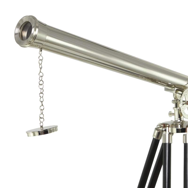 Metal Telescope - Silver - Roche River Decor