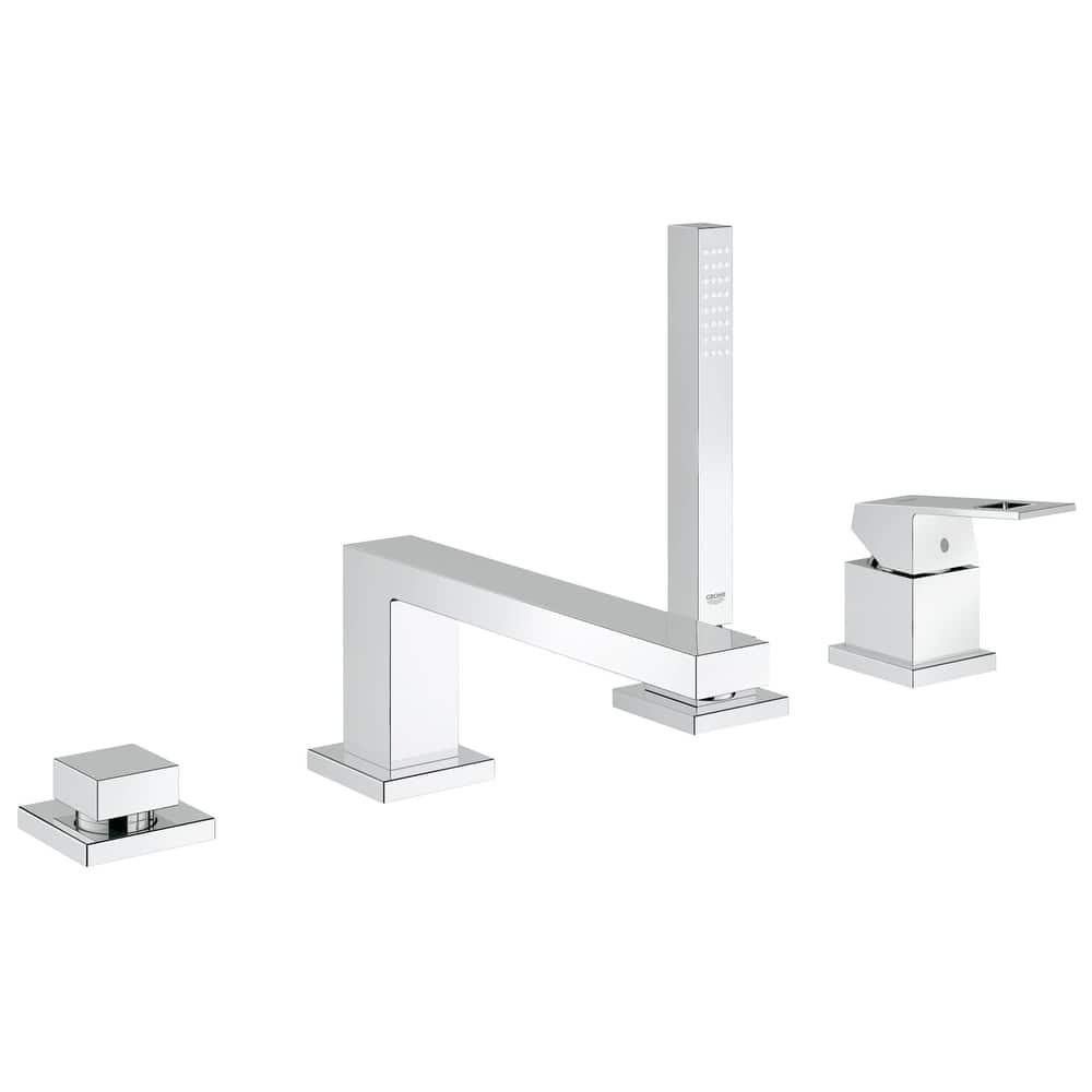 Grohe Eurocube Deck Mounted Roman Tub Filler with Handle and Built-In