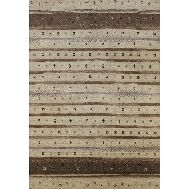 Gabbeh Indian Rug Handmade Tribal Oriental Wool Carpet - 5'4" x 7'6"