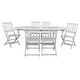 preview thumbnail 32 of 31, SAFAVIEH Hikaru 6-Chair 1-Table Extendable Patio Dining Set