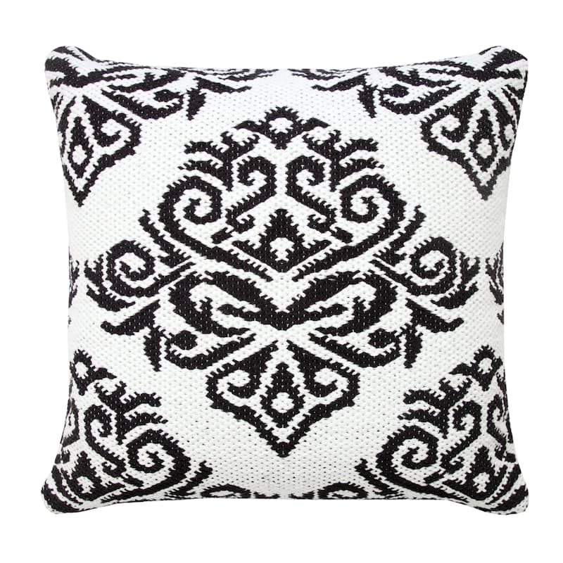 Sevita Traditional Decorative Damask Throw Pillow