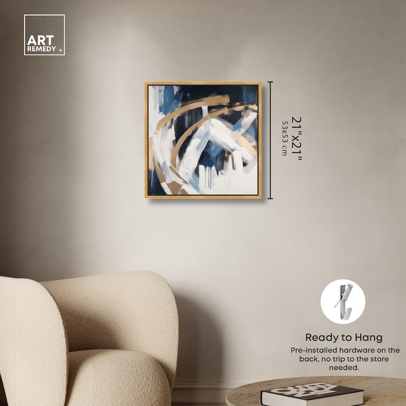 Golden Vortex II Canvas by Art Remedy
