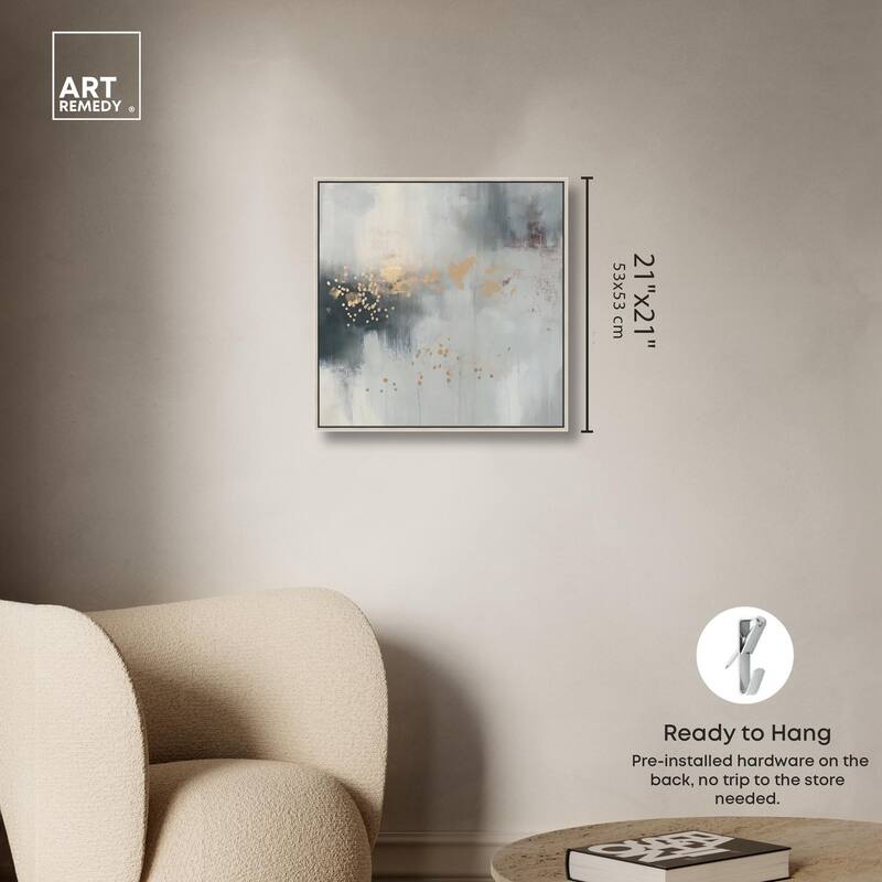 Silvered Hues and Gold II Canvas by Art Remedy