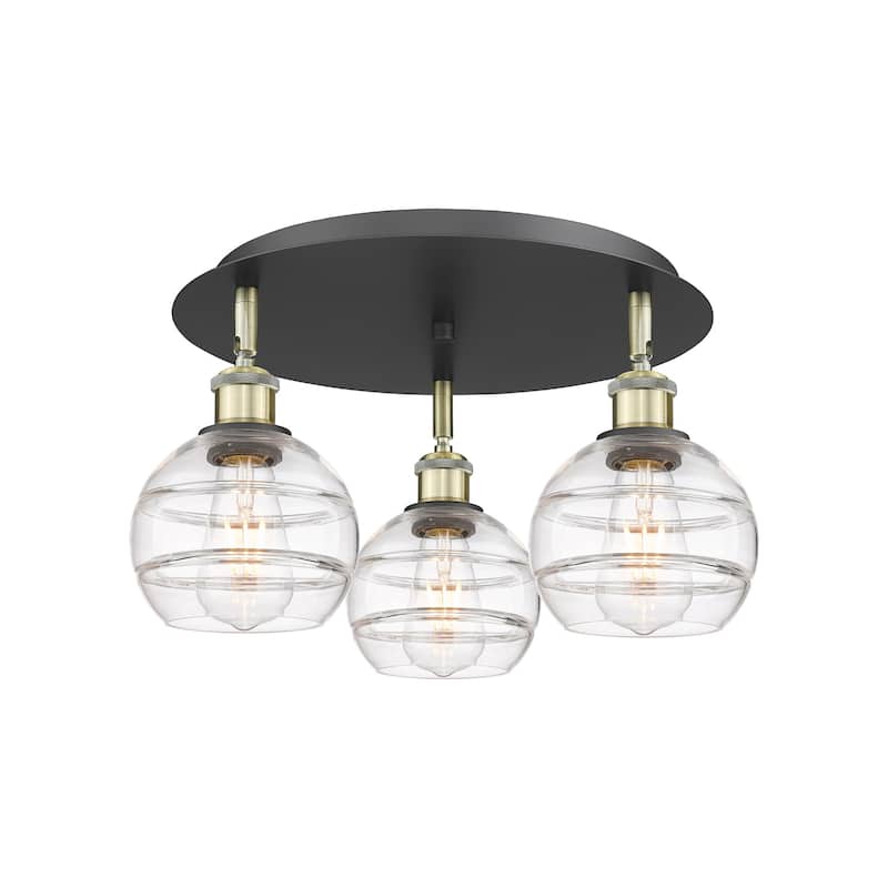 Innovations Lighting 516-3C-9-18 Rochester Flush Rochester 3 Light 18"