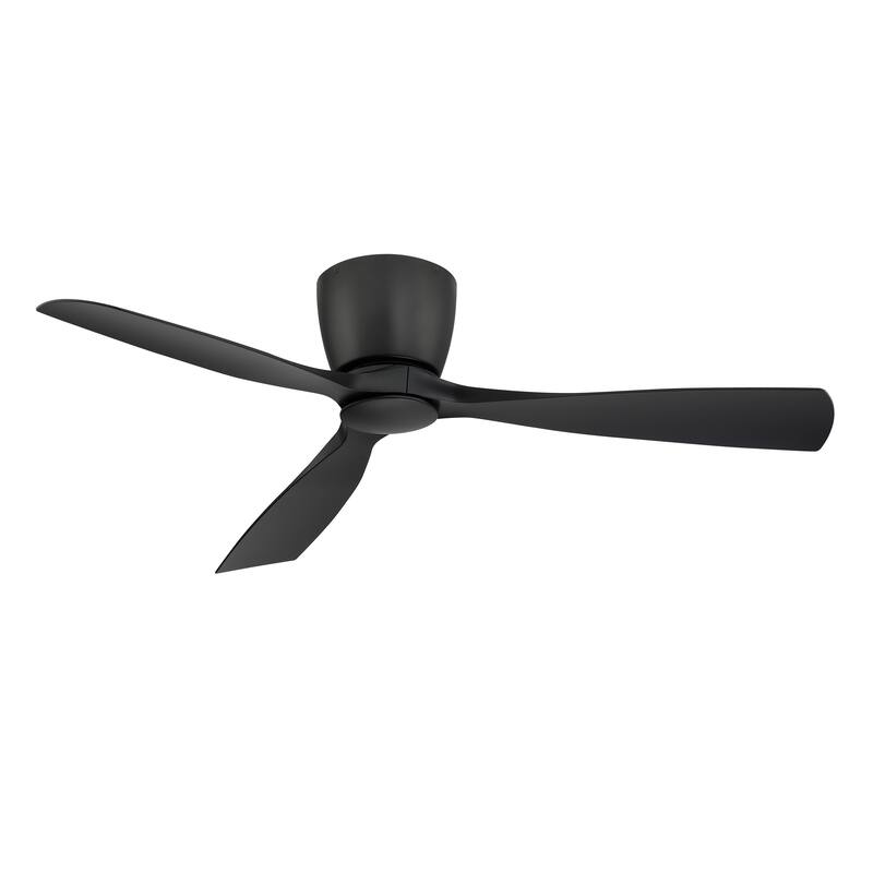 Fanimation Klinch 52 inch Indoor/Outdoor Ceiling Fan with LED Light Kit with Remote - Black