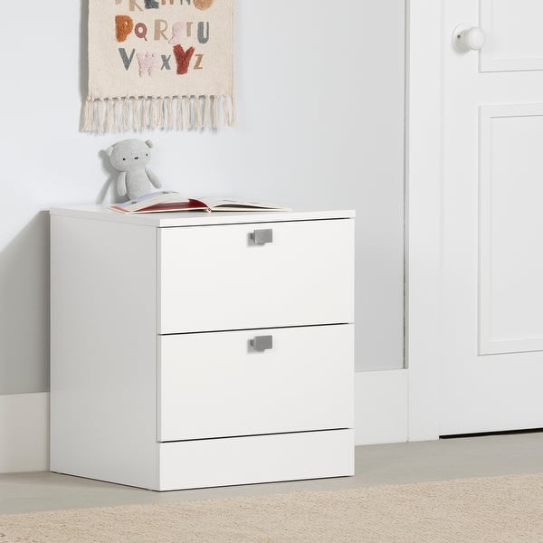 slide 2 of 12, South Shore Spark Nightstand White