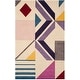 preview thumbnail 7 of 6, SAFAVIEH Handmade Fifth Avenue Yesenia Mid-Century Modern Wool Rug 5' x 8' - Ivory/Purple - Rectangle