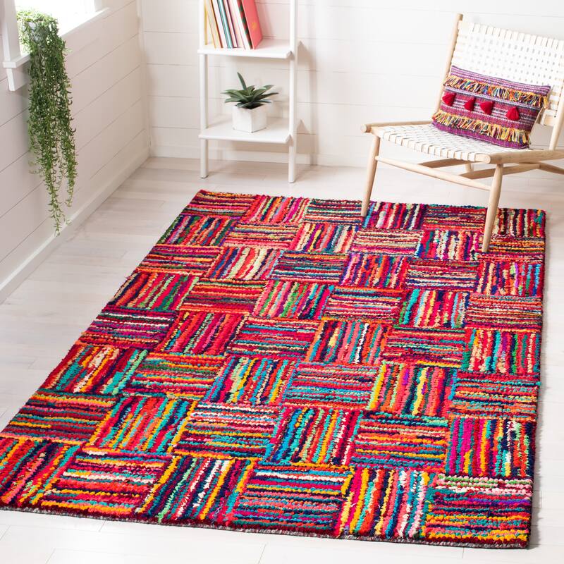 SAFAVIEH Handmade Nantucket Agneza Contemporary Cotton Rug