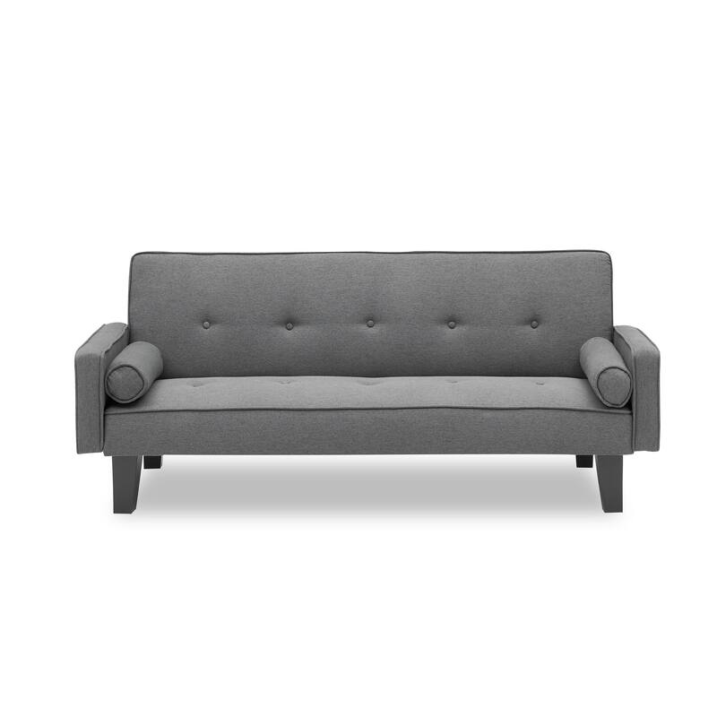 Modern Casual Cotton Linen Sofa Convertible into a Sofa Bed, Includes