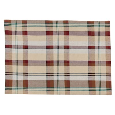Park Designs Gamekeeper Plaid Placemat Set of 4 - 13" x 19"