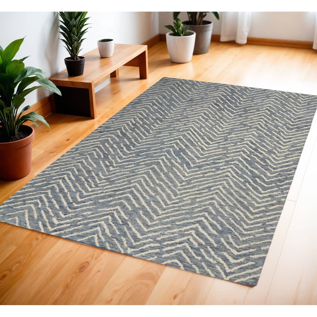 Ciyey Power Loomed Modern Soft Area Rug By HomeRoots - 69' X '45' X '0.5