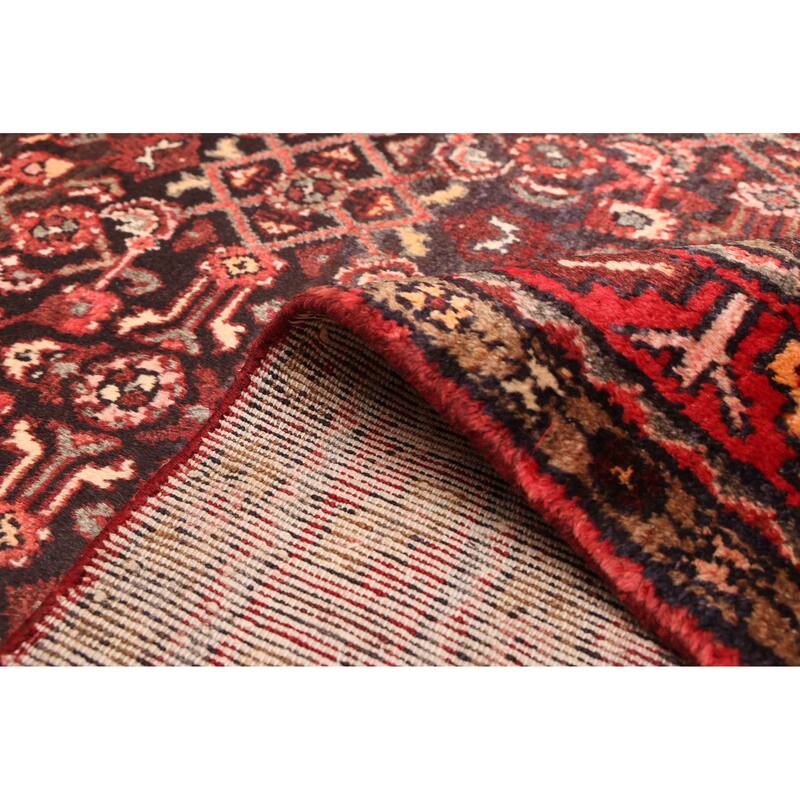 ECARPETGALLERY Hand-knotted Andelz Black, Red Wool Rug - 3'7 x 6'7