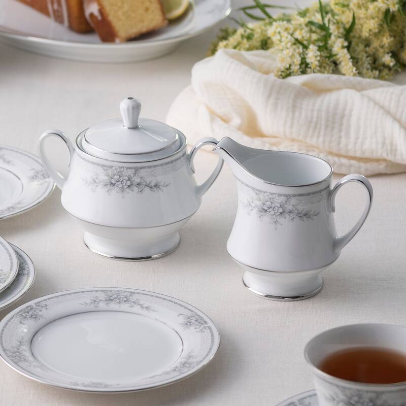 Noritake Sweet Leilani Sugar & Creamer Set