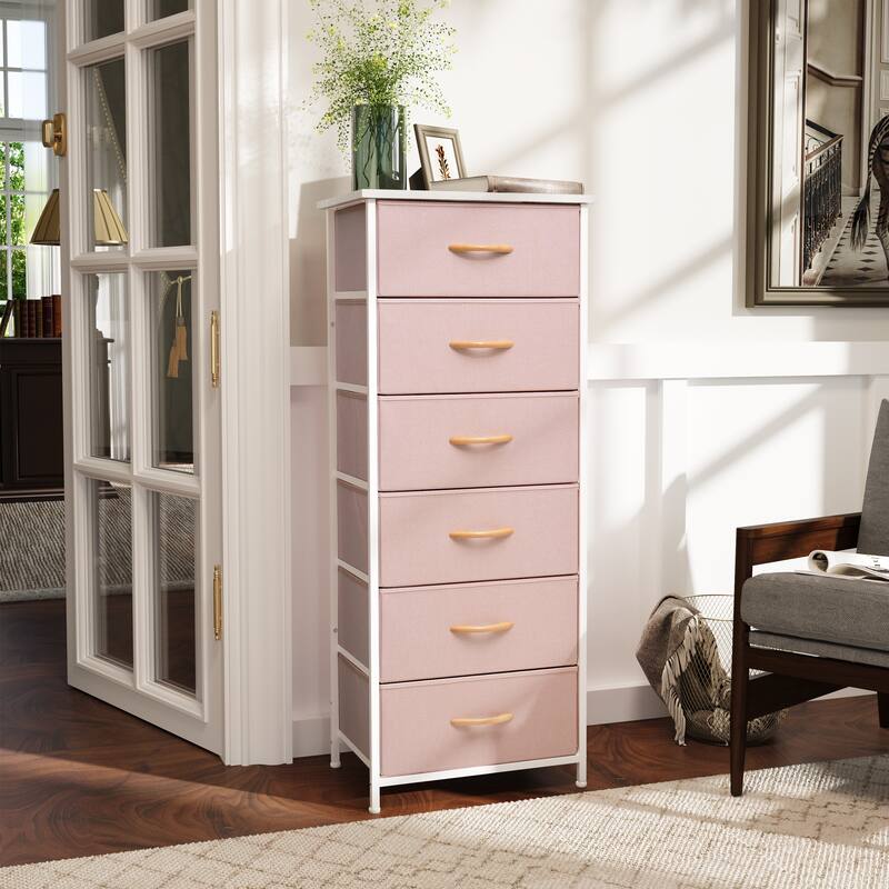 VredHom 6 Drawers Vertical Dresser Storage Tower