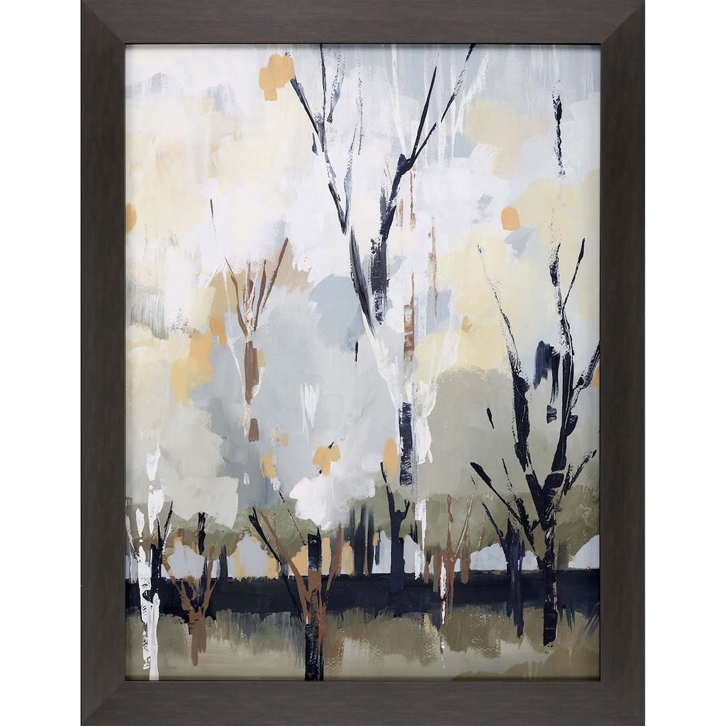 Silversong Birch I Framed Art Giclee Under Glass - White