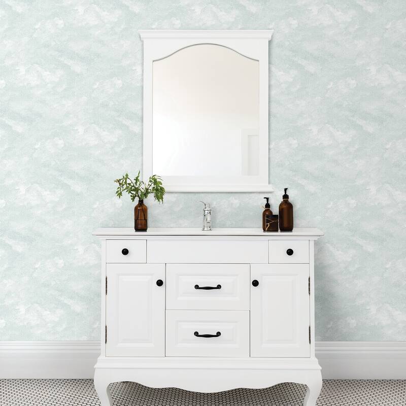 A-Street Prints Bode Light Blue Cloud Wallpaper