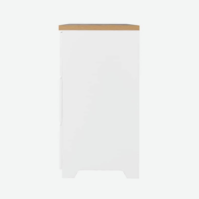 6-Drawer Wooden Storage Cabinet, Dresser & Clothes Organizer, Wide Storage Tower