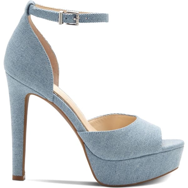 Jessica Simpson Women S Beeya Ankle Strap Platform Heeled Sandals Shoes Overstock 22581211