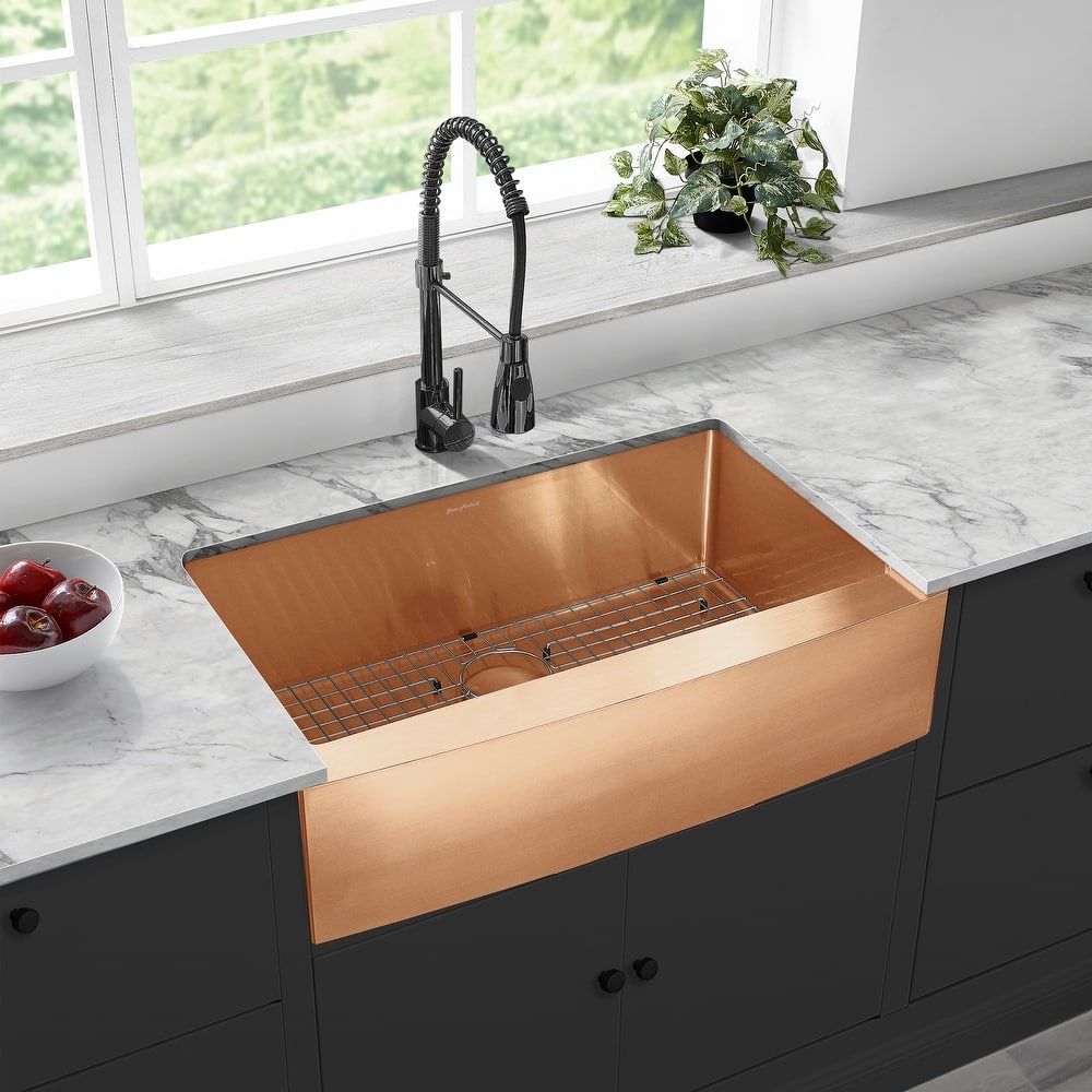 Rivage 33 x 21 Single Basin Farmhouse Kitchen Sink