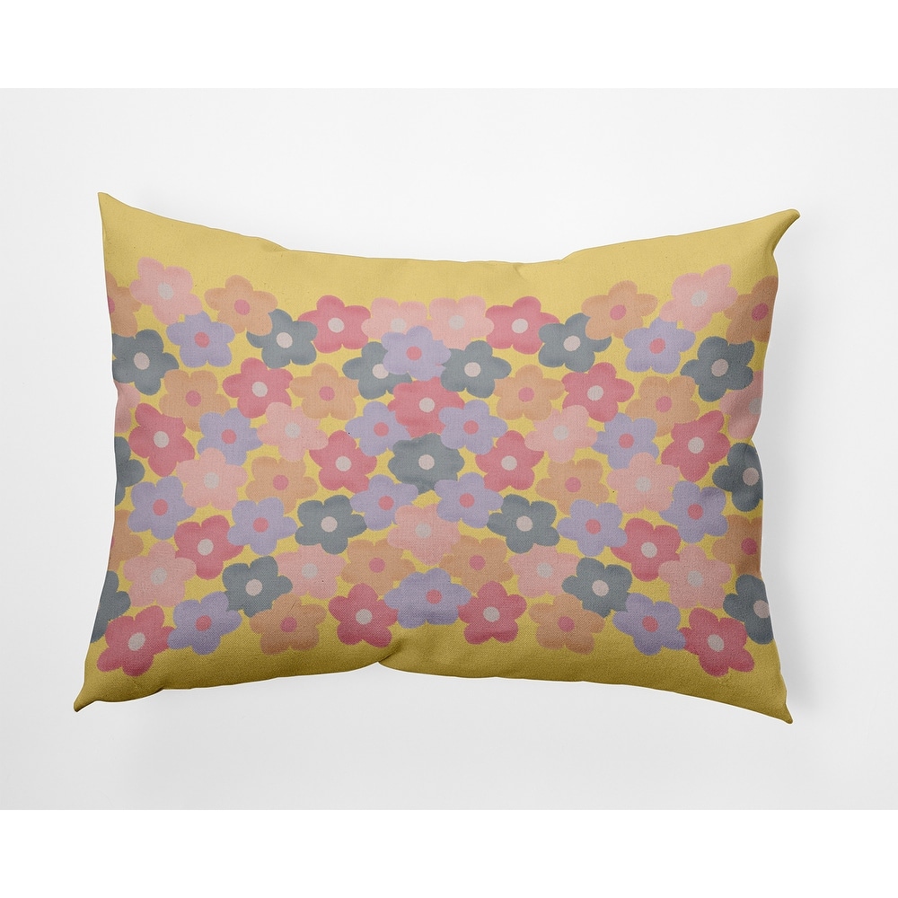 Flower Stack Indoor/Outdoor Throw Pillow