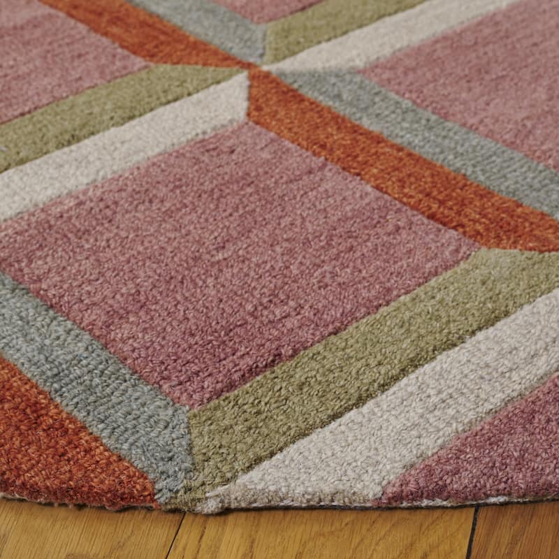 SAFAVIEH Handmade Genre Hikariko Mid-Century Modern Wool Rug
