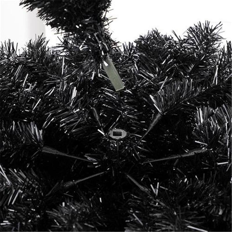 6FT Black/Pink Artificial Xmas Tree 1600Tips