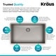 preview thumbnail 5 of 31, KRAUS Undermount 32 inch 1-Bowl Stainless Steel Kitchen Sink