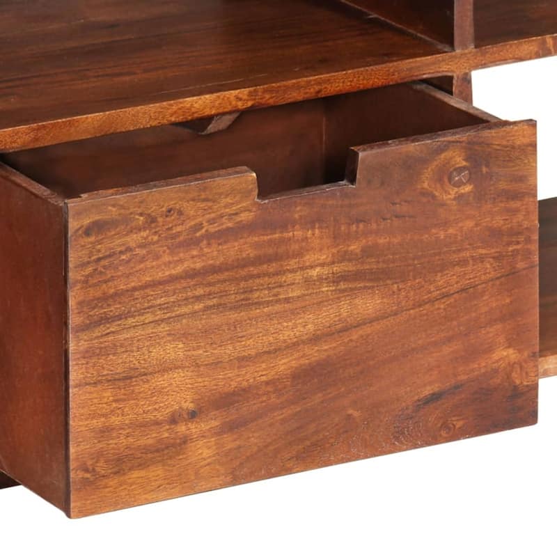 vidaXL TV Stand TV Unit Sideboard TV Console Media Unit Solid Acacia Wood