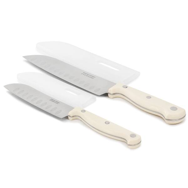 Martha Stewart Everyday Keswick 2 Piece Santoku Knife and Sheath Set in