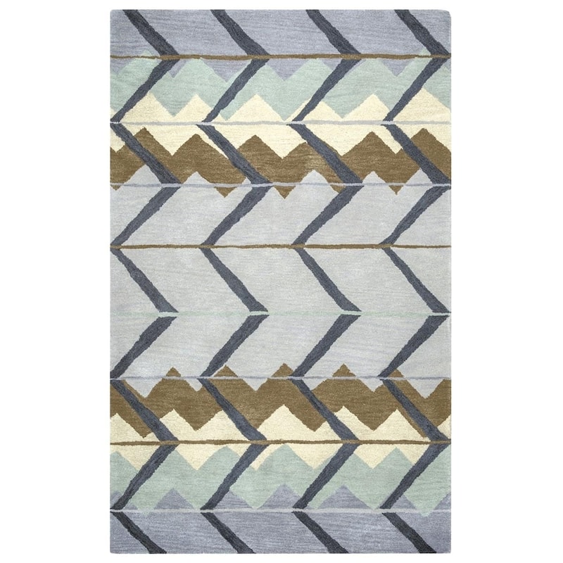 Alora Decor Pueblo Multi-colored Hand-tufted Wool Rug