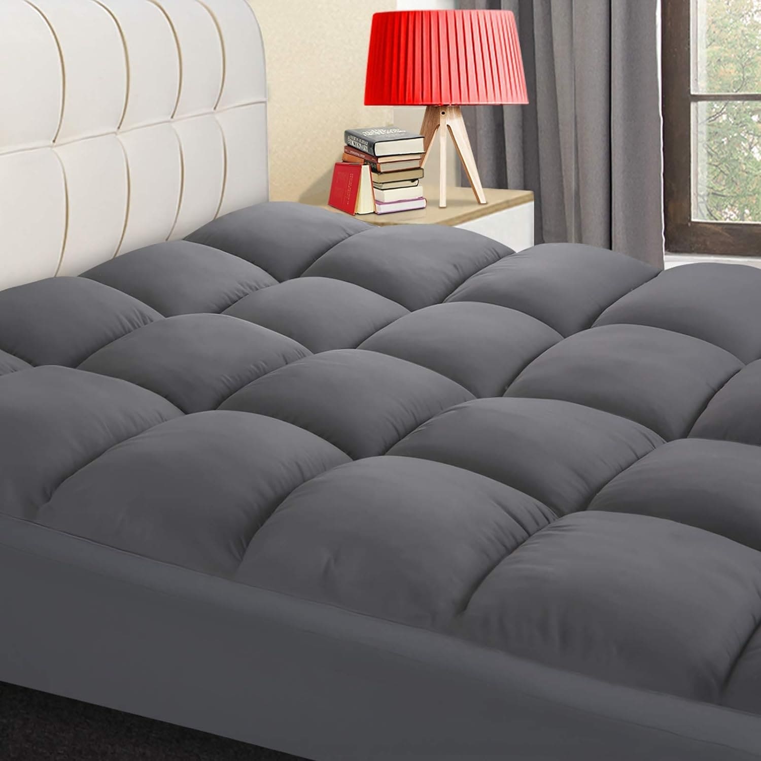 1200 GSM Cooling Mattress Pad Extra Thick Pillow Top Mattress Topper Bed Bath Beyond 39752718