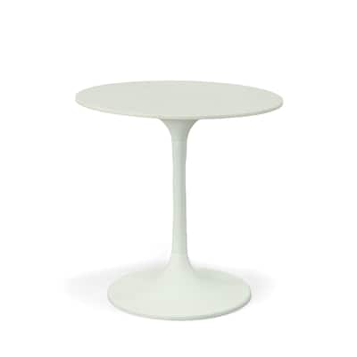 Carolina Living Enzo 30" Round Marble Top Dining Table