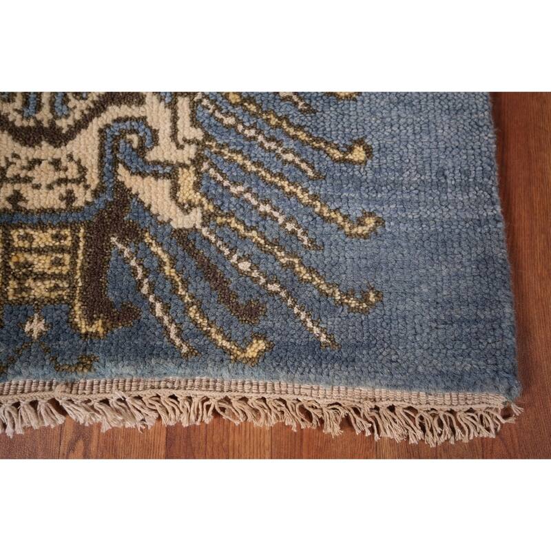 Khotan Oriental Runner Rug Handmade Wool Carpet - 2'6"x 12'0"