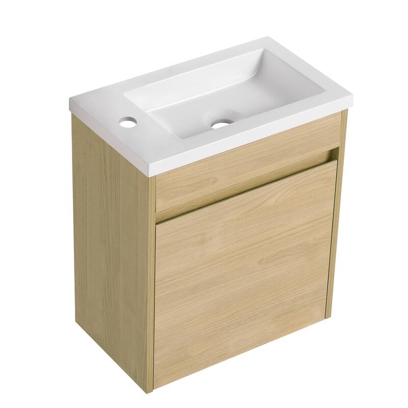 Topcraft 18-inch Wall Mount Bathroom Cabinet with Sink
