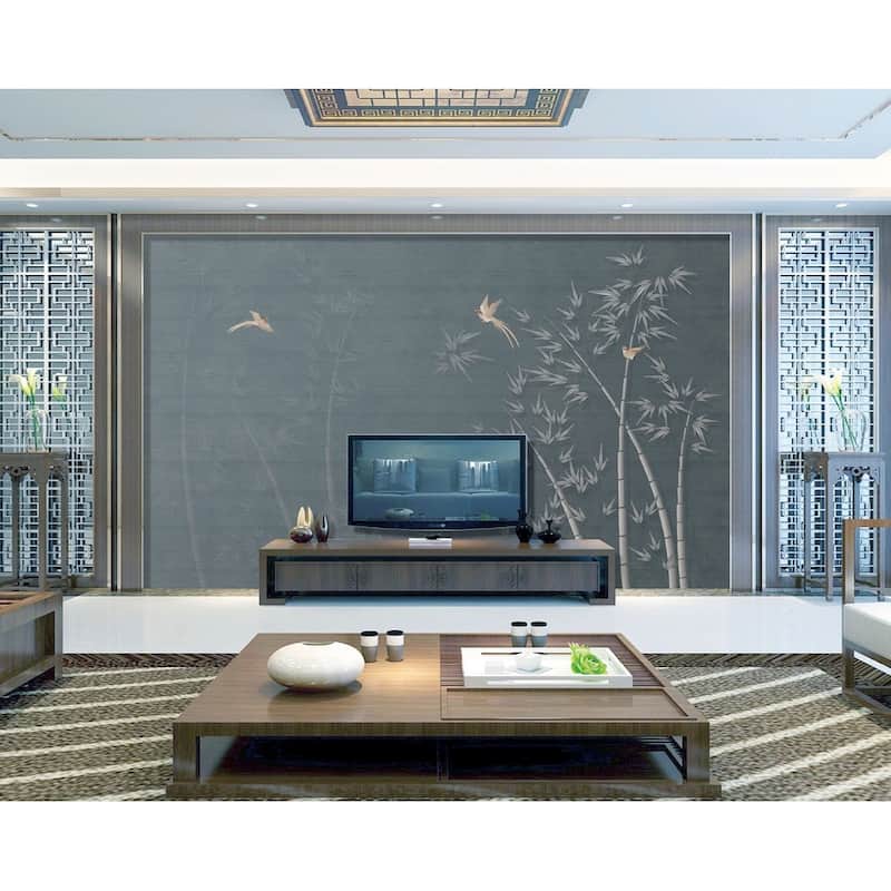 GK Wall Design Dark Floral Watercolor Forest Asiatic Wallpaper