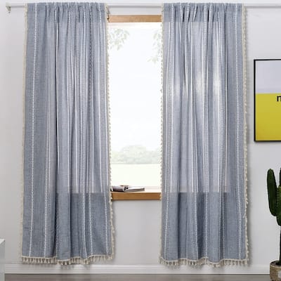 Boho Curtains for Bedroom Living Room 63 Inch