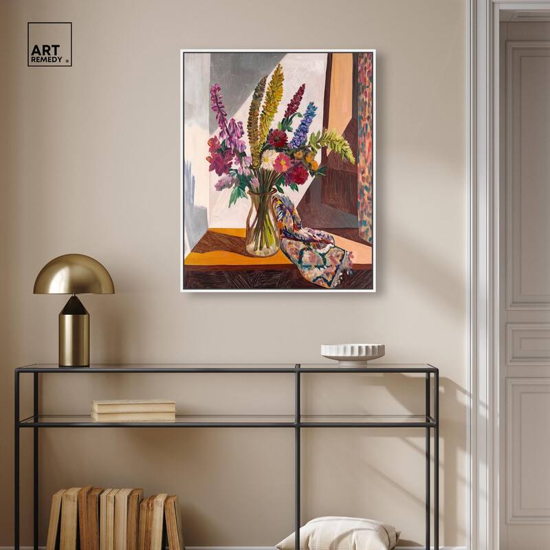 Warm Tones and Blooms Canvas by Art Remedy