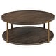 preview thumbnail 1 of 5, Uttermost Palisade Round Wood Coffee Table - 40 W X 17 H X 40 D (in)