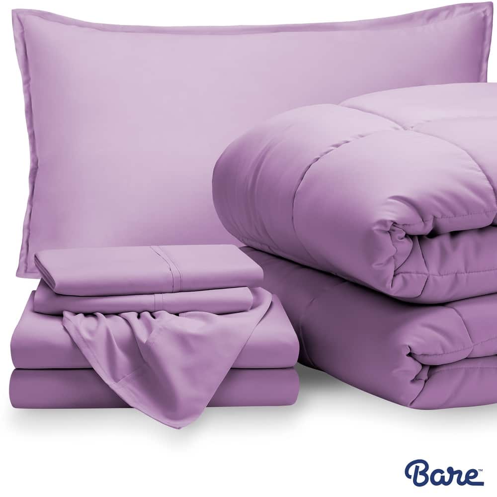 Bare Home Bed-in-a-Bag Down Alternative Comforter & Sheet Set