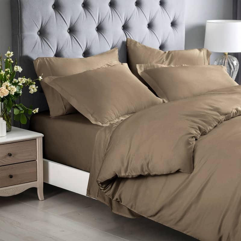 Superior 300 Thread Count Rayon From Bamboo Solid Duvet Cover Set