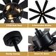 preview thumbnail 36 of 38, Cusp Barn 52/60/72 Inch Farmhouse Caged Ceiling Fan with Lights and Remote, Industiral 6 Speeds Chandelier Ceiling Fan