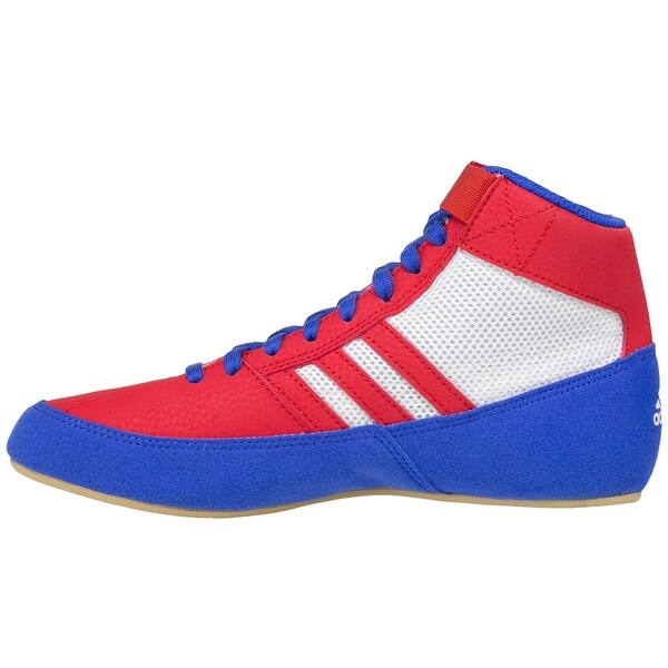 red white and blue wrestling shoes