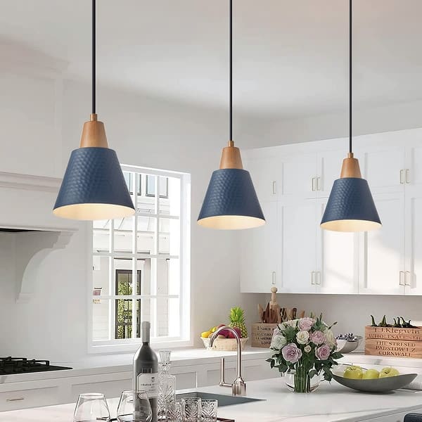 Industrial Swing Arm Pendant Light – Chrome Farmhouse Mid-Century Modern Ceiling Hanging Lamp For Kitchen Island, Dining Room, E26/E27 Base