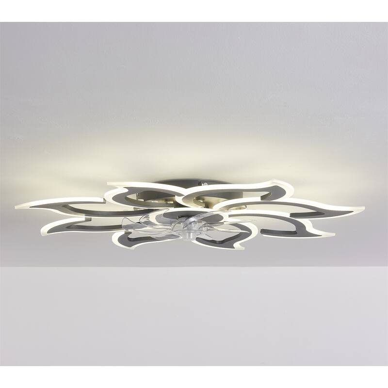 35.4" Ceiling Fan with Lights, Remote Control 3 Color Temperatures
