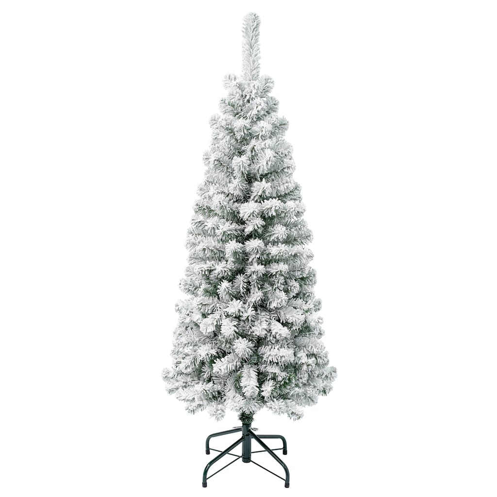 National Tree Company 4.5 ft. Acacia Pencil Slim Flocked Tree - 4.5 Foot